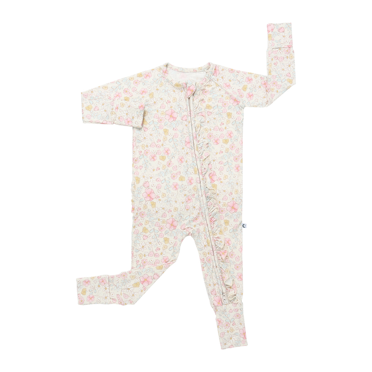Poppy - Ruffle Cozy Sleeper | Cozy Dreamerz | Bamboo Baby Apparel