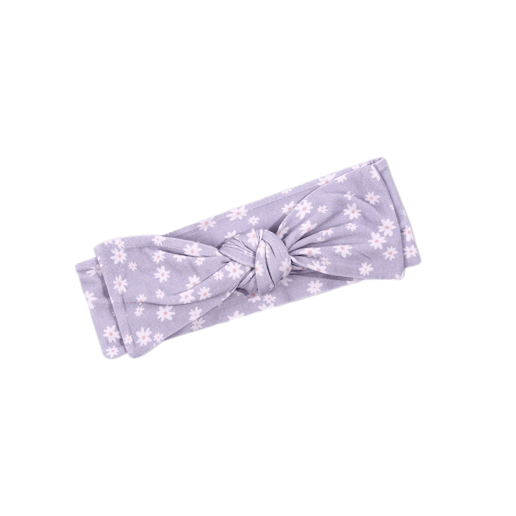 Lilac Posies - Headband Bow - Cozy Dreamerz